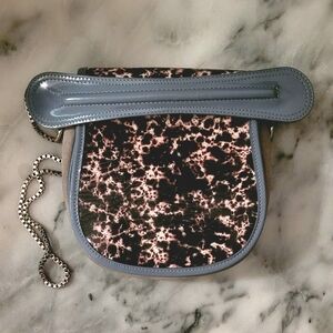 Carven Gray and Patterned Crossbody Bag